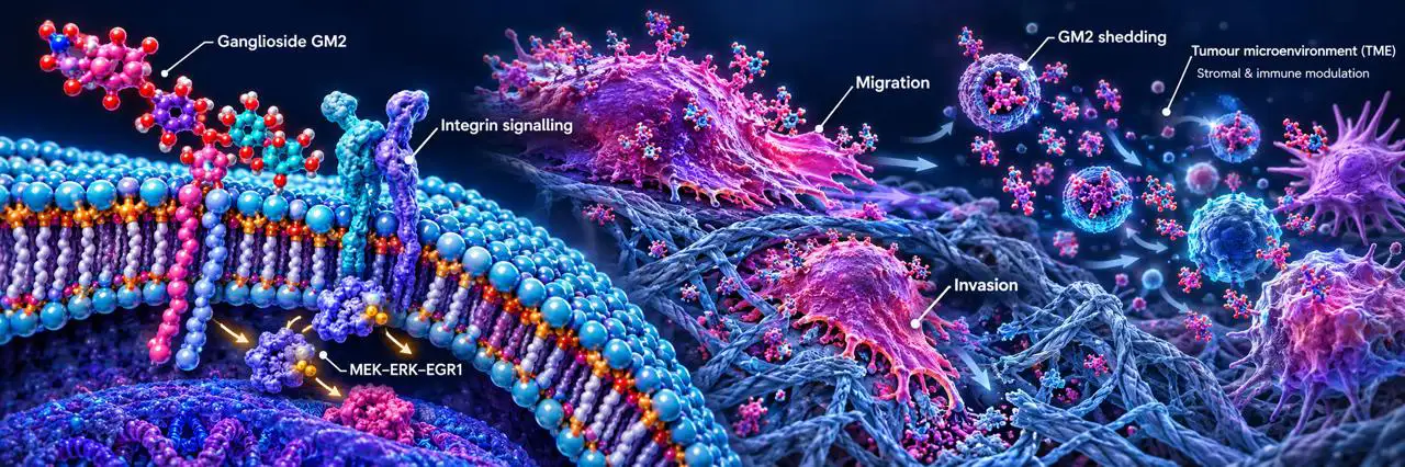 Glycan branch & membrane graphic